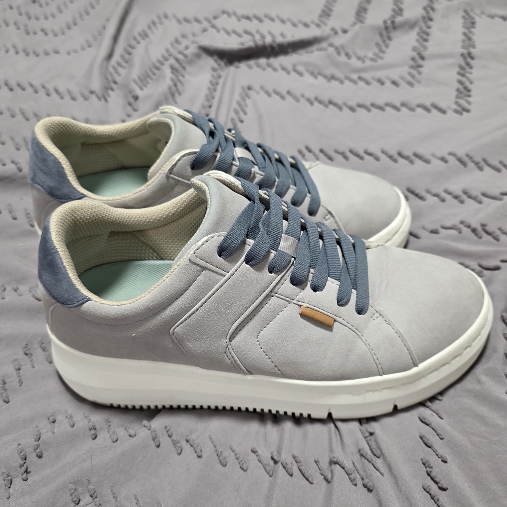 Stylish Gray and Blue Women's Sneakers Dr. Scholl's Sadie